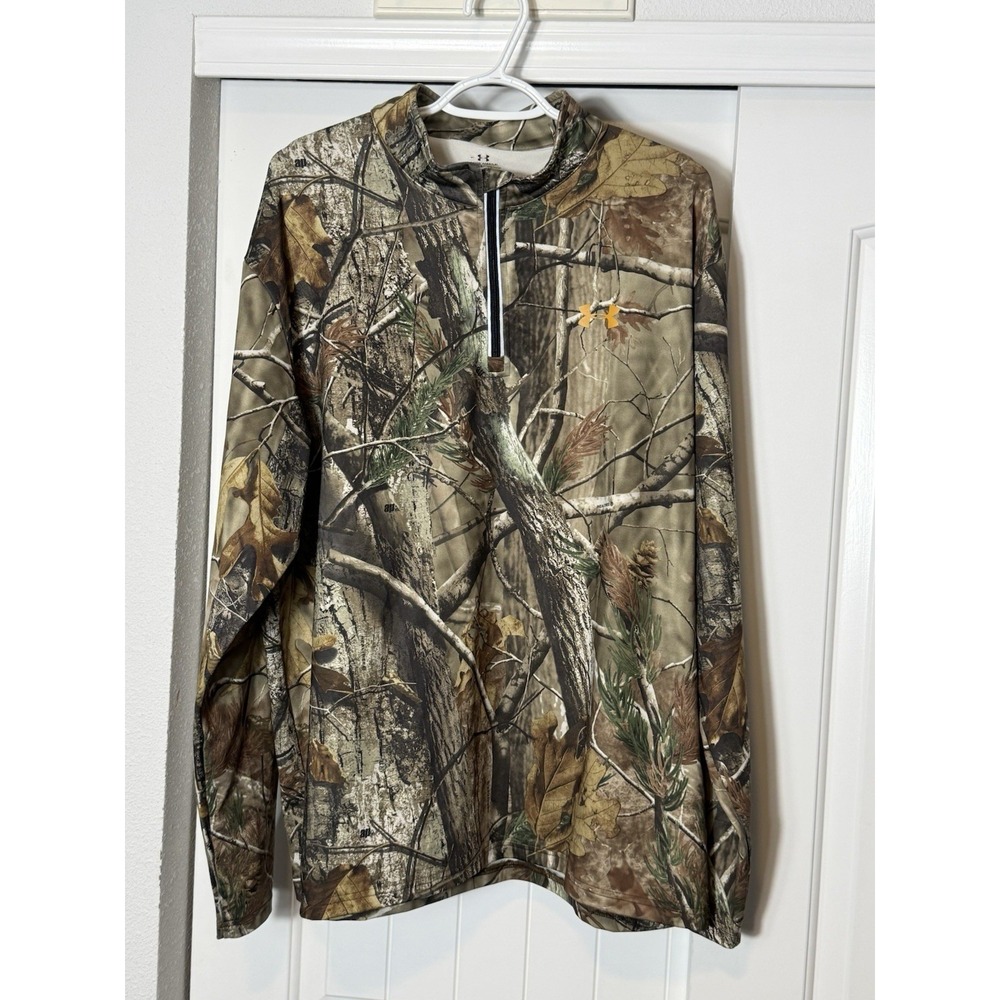 Under Armour Realtree Camo Long Sleeve Shirt Men's XL Loose